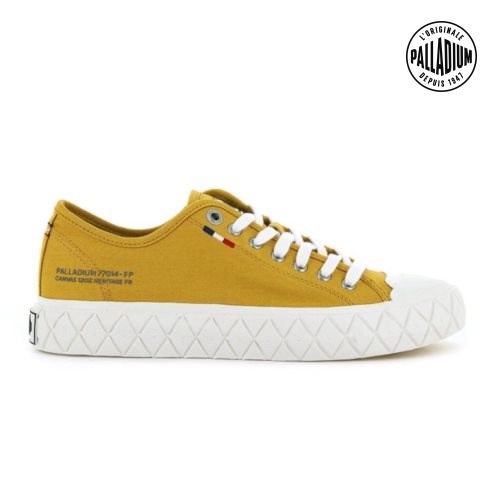 Palladium Palla Ace Canvas Low Tops Sneakers Dames Mosterdgeel | NL 84NXABD